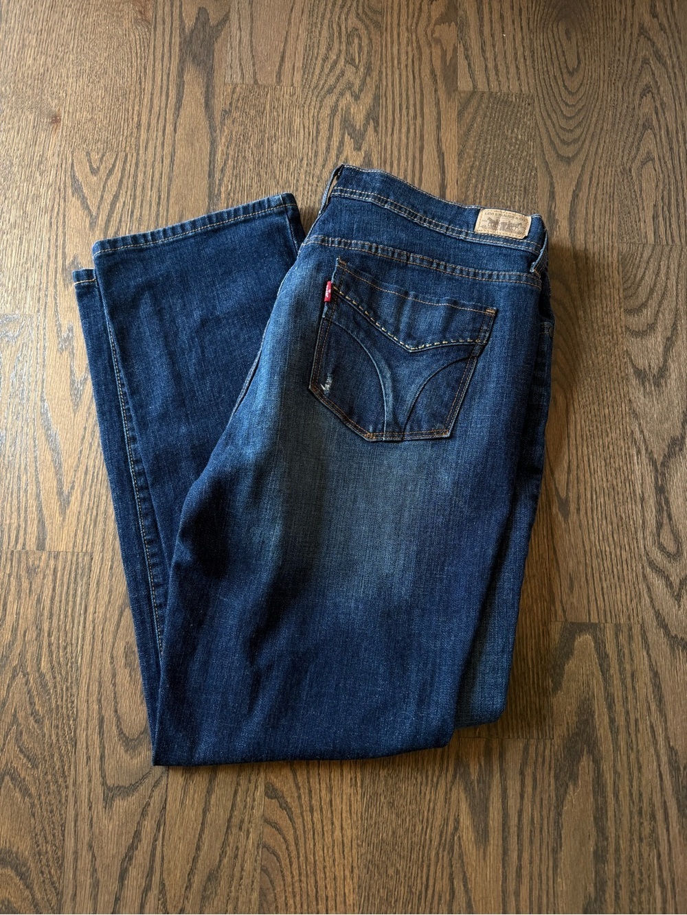 Levi's Indigo Blue Straight leg 505 Jeans with Red Tab size 14s